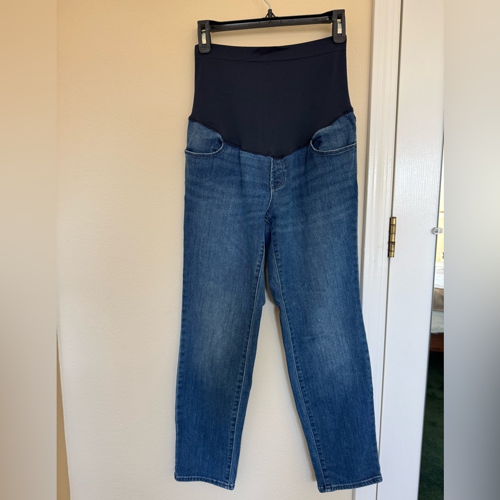 Old Navy Full Panel OG Straight Maternity Jeans 6 Short